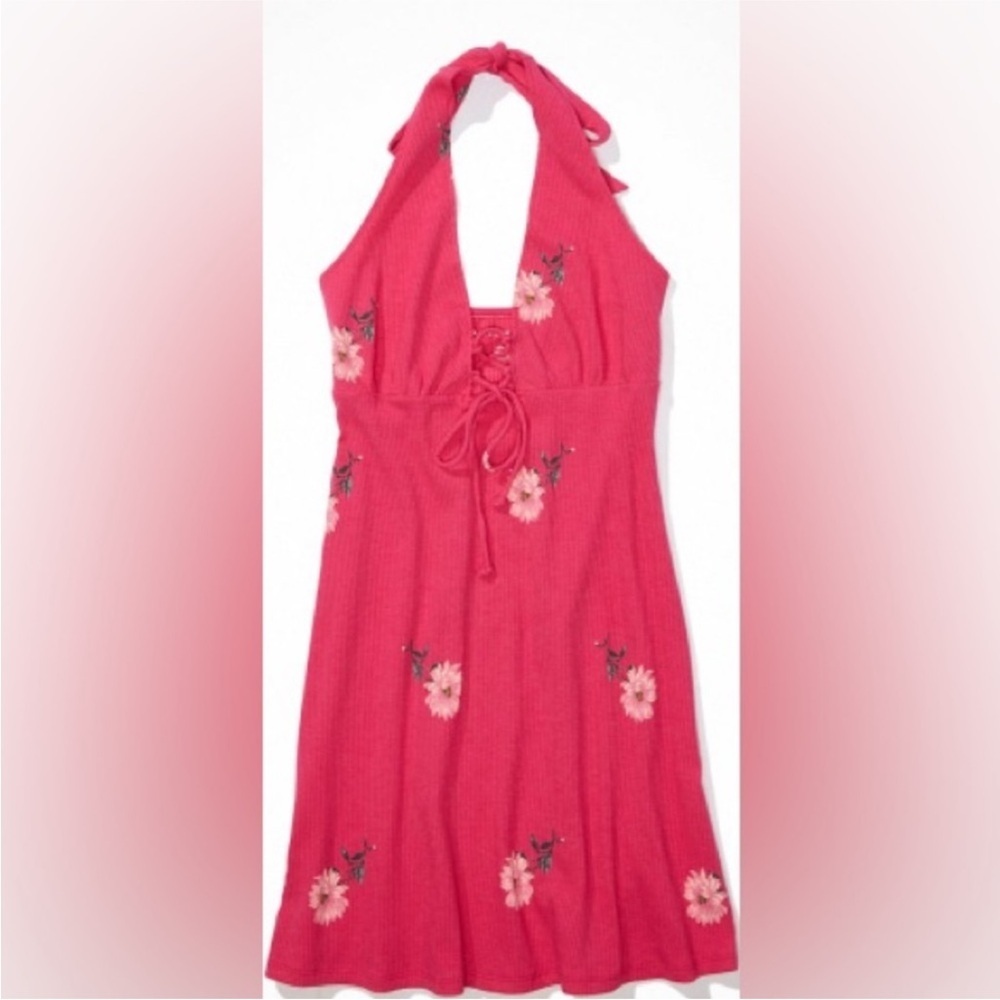 New American Eagle Cottagecore Halter Floral Dress Small